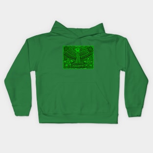 San Blas Island Pajaro - Green Kids Hoodie